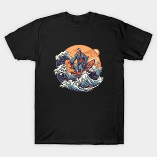 Warrior on great wave T-Shirt